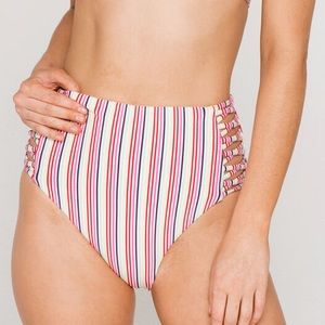 BNWT High Waist Strappy Side Bikini Bottoms